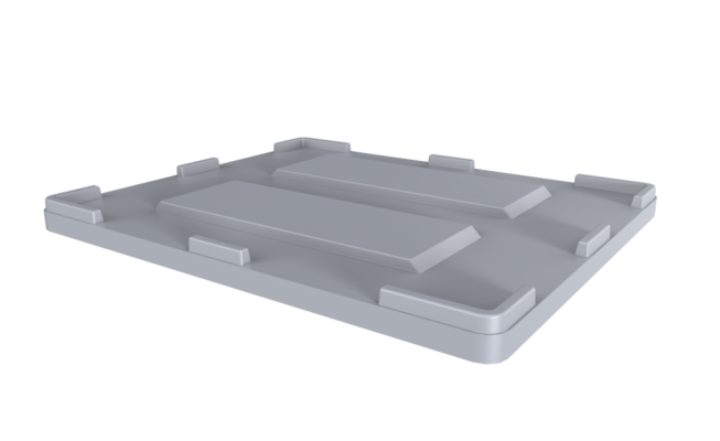 Kunststof deksel palletbox